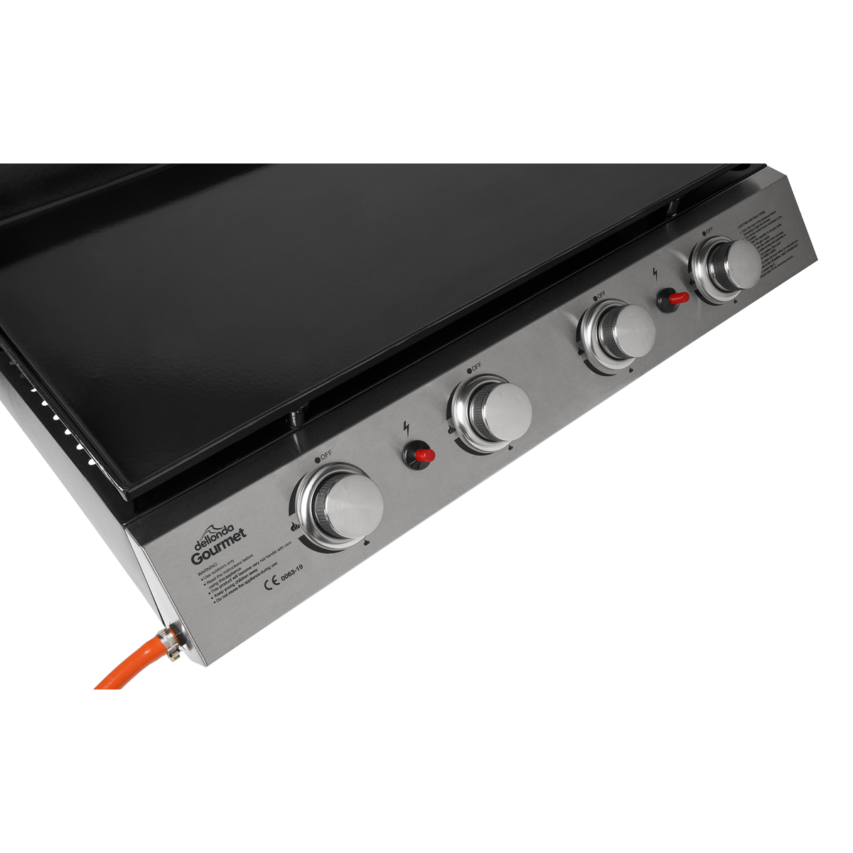 Dellonda 4 Burner Portable Gas Plancha