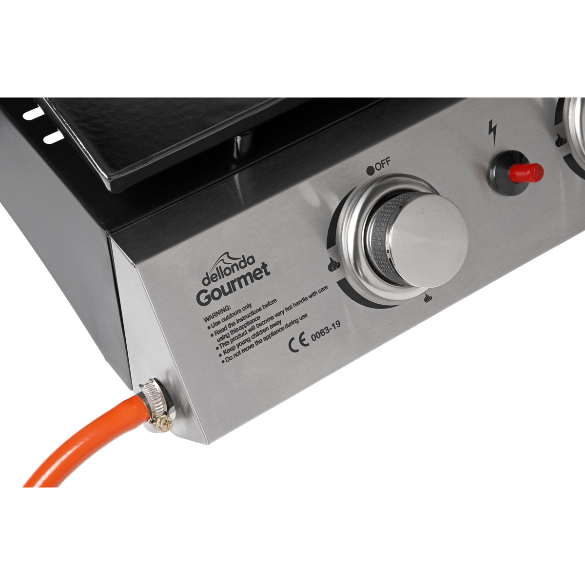 Dellonda 4 Burner Portable Gas Plancha