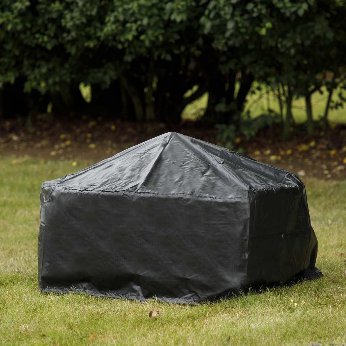 Dellonda 30" Deluxe Traditional Style Fire Pit, Fireplace, Outdoor Heater with Fire Poker , Safety Mesh Screen & Drawstring Cover - Slate Top