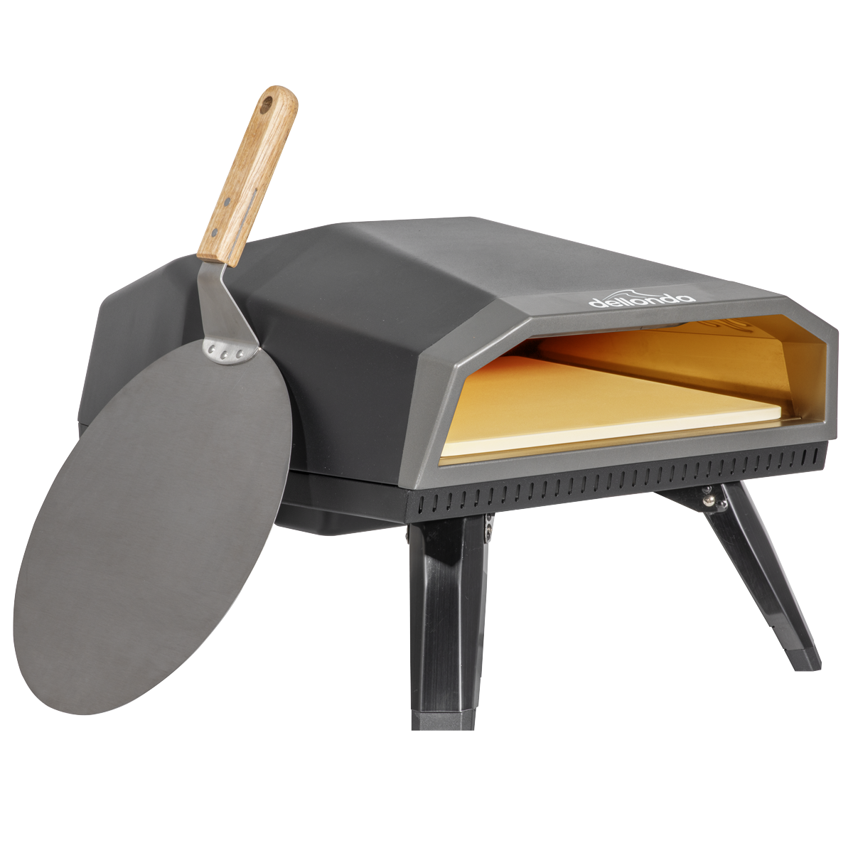 Dellonda Gas Pizza Oven with Water-Resistant Cover/Carry Bag & 12" Pizza Peel
