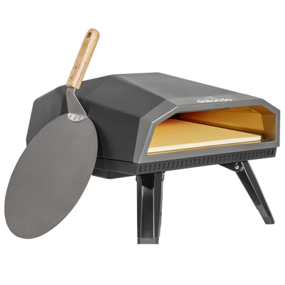 Dellonda Gas Pizza Oven with Water-Resistant Cover/Carry Bag & 12" Pizza Peel