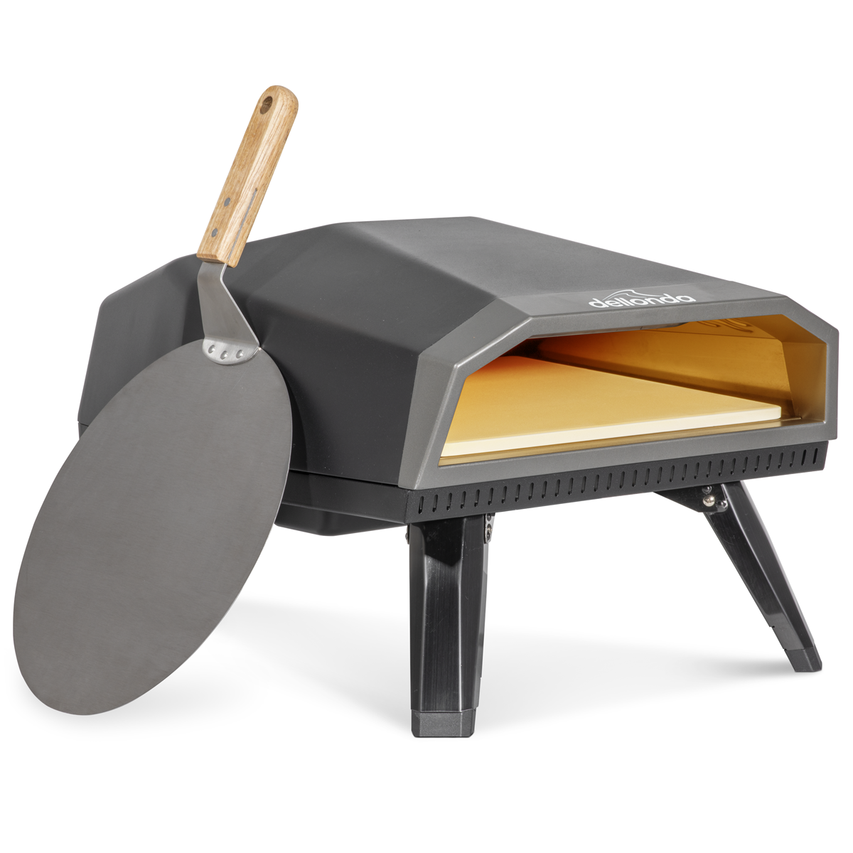 Dellonda Gas Pizza Oven with Water-Resistant Cover/Carry Bag & 12" Pizza Peel