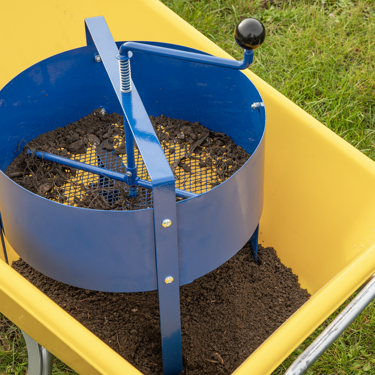 Dellonda Large Rotary Garden Sieve for Soil and Stones 16"