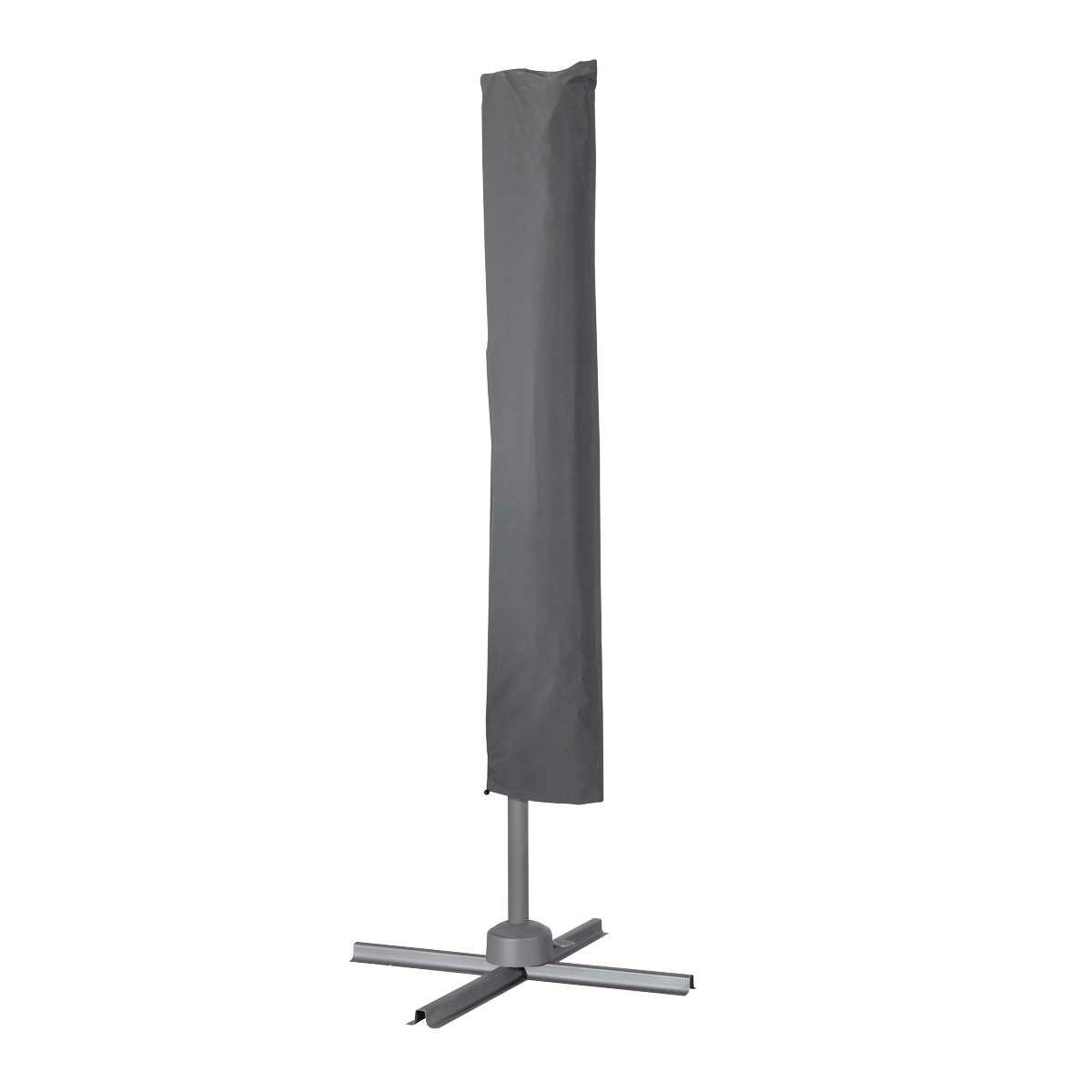 Dellonda Cantilever Parasol with 360° Rotation, Tilt & Cover 3m - Grey