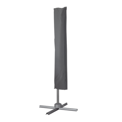 Dellonda Cantilever Parasol with 360° Rotation, Tilt & Cover 3m - Grey