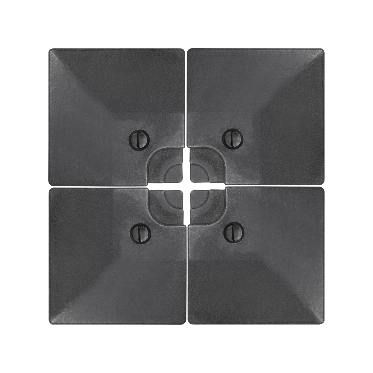 Dellonda Fillable Parasol Base, Water/Sand Fill 92L 4pc