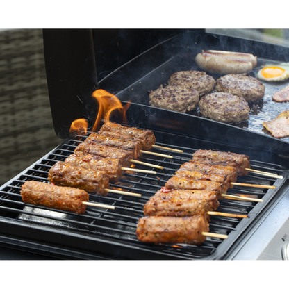 Dellonda 3 Burner Stainless Steel Portable Gas Plancha/Grill 8.5kW