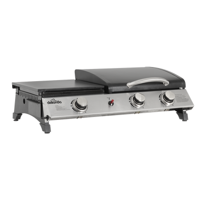 Dellonda 3 Burner Stainless Steel Portable Gas Plancha/Grill 8.5kW