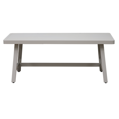 Dellonda Fusion Aluminium Outdoor Corner Sofa & Coffee Table Set 4pc
