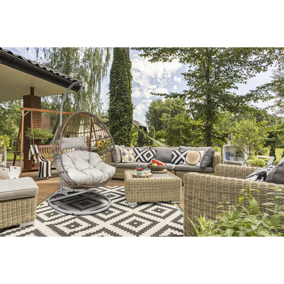 Dellonda Single Swinging Egg Chair with Cushion