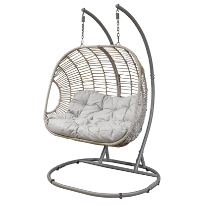 Dellonda Double Swinging Egg Chair with Cushion