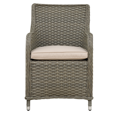 Dellonda Chester Rattan Wicker Outdoor Garden Dining Chairs 2pc