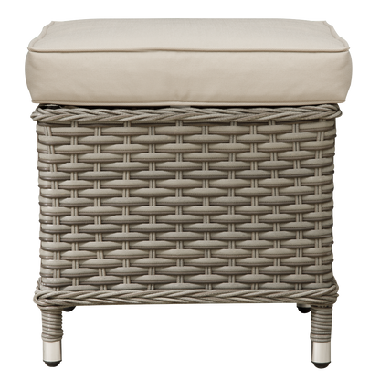 Dellonda Chester Rattan Wicker Outdoor 5-Seater Corner Sofa Set 4pc