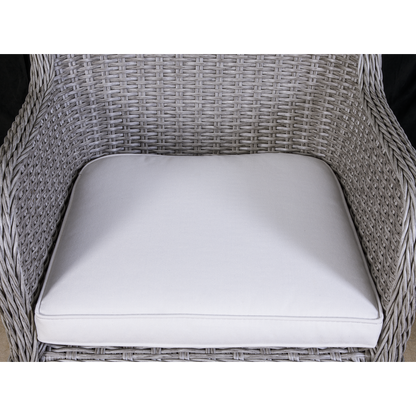 Dellonda Buxton Rattan Wicker Outdoor Chairs Set 2pc