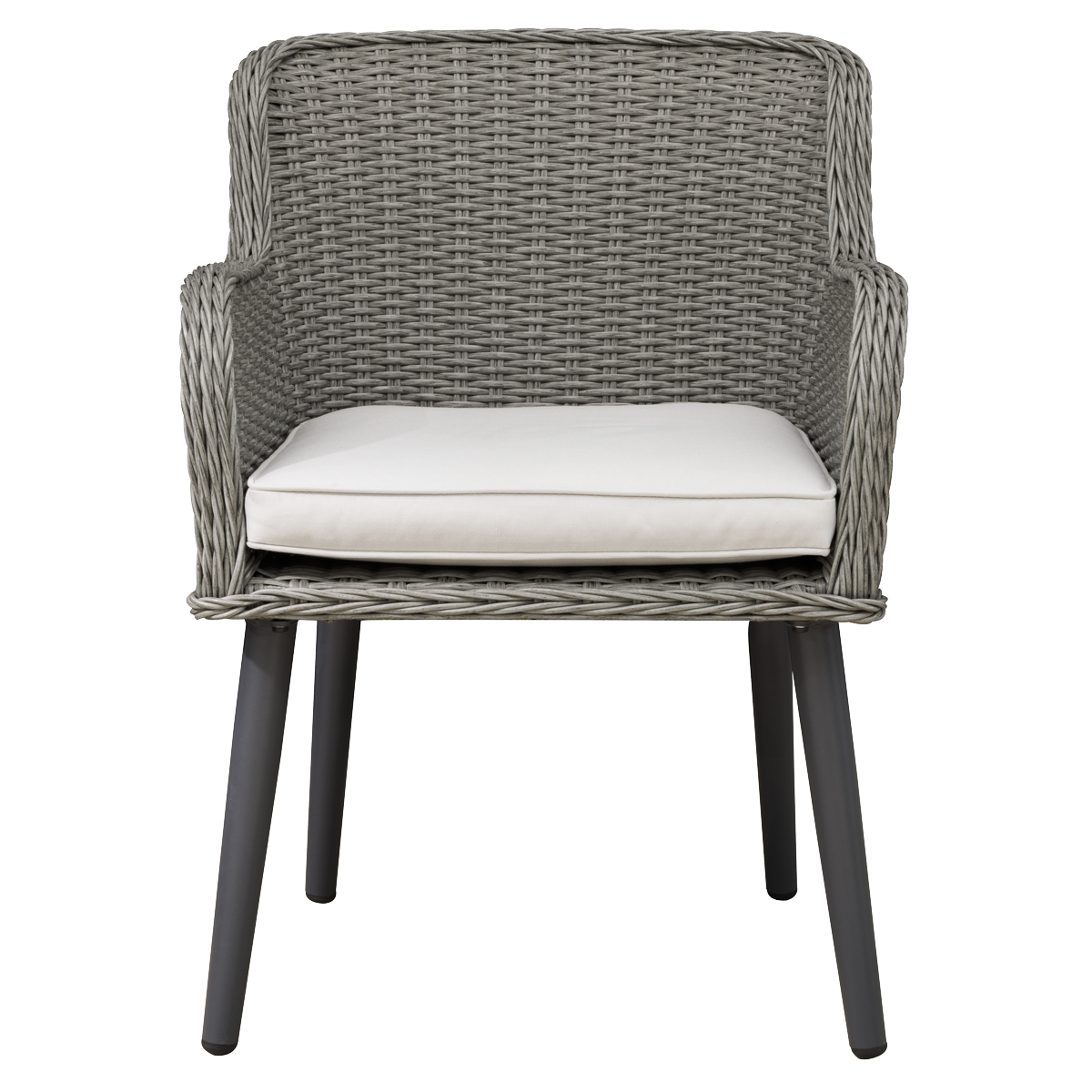 Dellonda Buxton Rattan Wicker Outdoor Chairs Set 2pc
