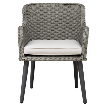Dellonda Buxton Rattan Wicker Outdoor Chairs Set 2pc