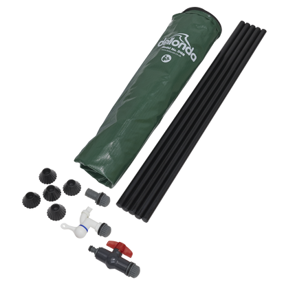 Dellonda Collapsible PVC Garden Water Butt with Zipped Lid & Drain Tap 100L