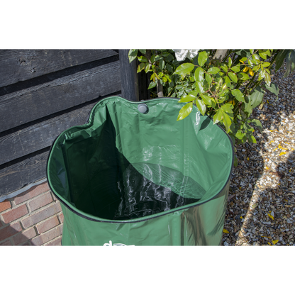 Dellonda Collapsible PVC Garden Water Butt with Zipped Lid & Drain Tap 250L