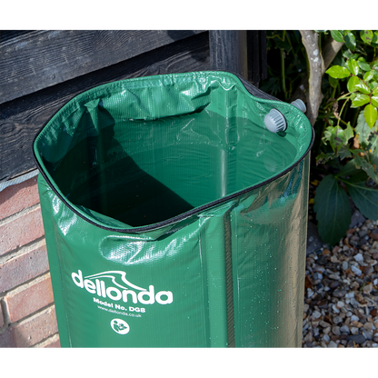 Dellonda Collapsible PVC Garden Water Butt with Zipped Lid & Drain Tap 250L