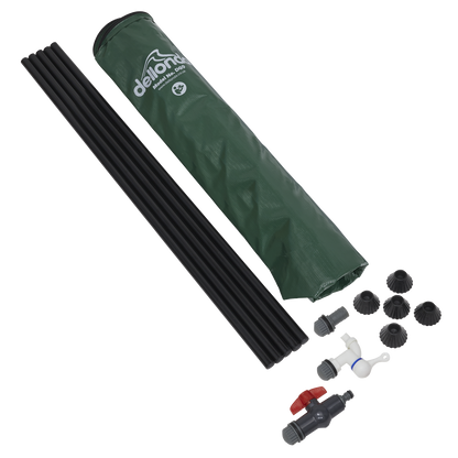 Dellonda Collapsible PVC Garden Water Butt with Zipped Lid & Drain Tap 250L