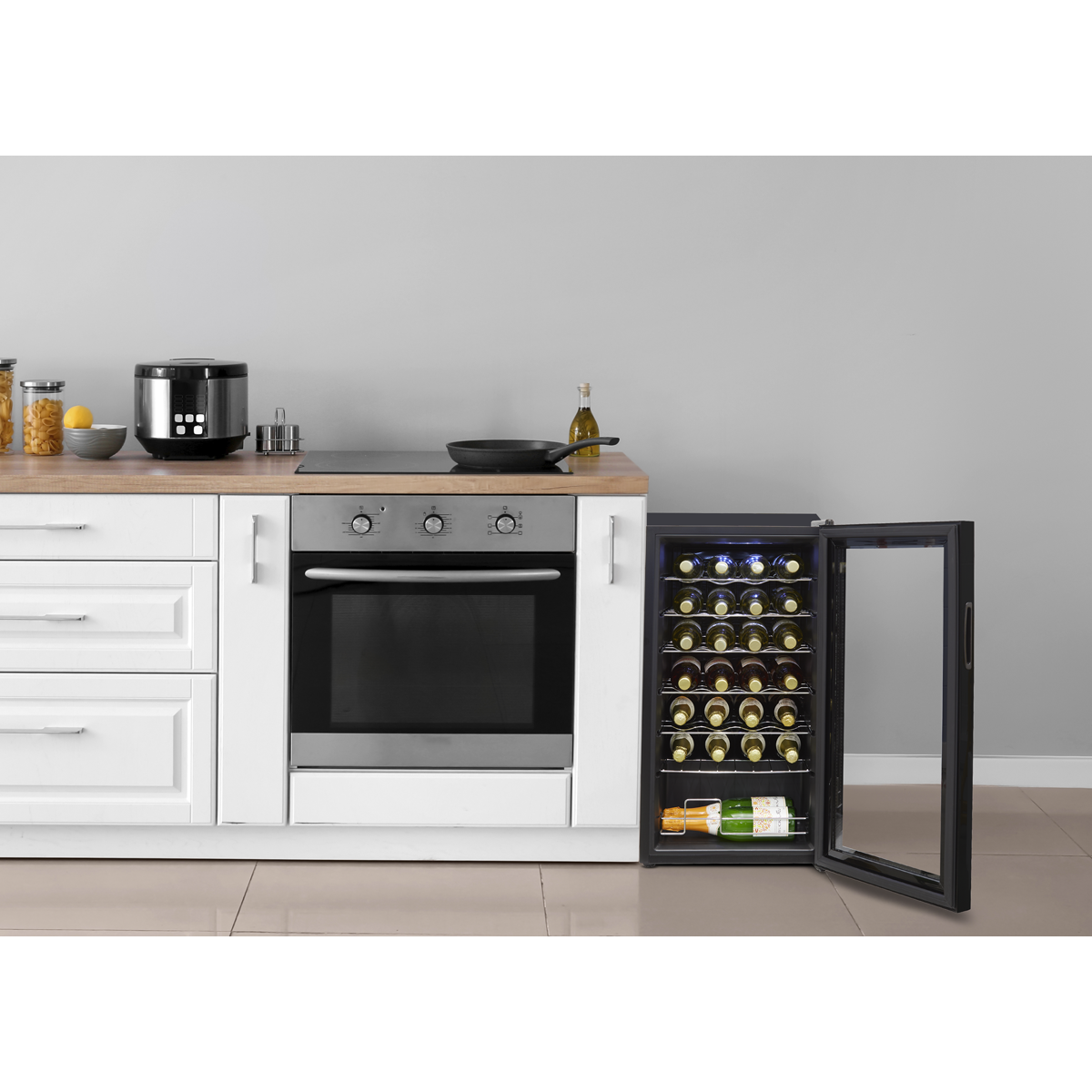 Baridi 28 Bottle Tabletop Wine Fridge & Cooler