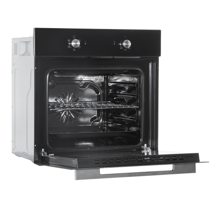 Baridi Integrated Fan-Assisted Electric Oven 60cm 55L Capacity - Black