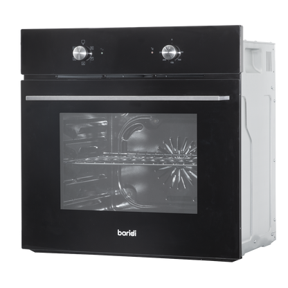Baridi Integrated Fan-Assisted Electric Oven 60cm 55L Capacity - Black