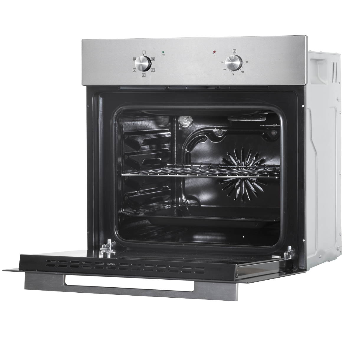 Baridi Integrated Fan-Assisted Electric Oven 60cm 55L Capacity - Black/Stainless Steel