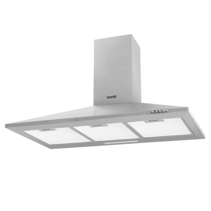 Baridi Cooker Hood with Carbon Filters 90cm - Stainless Steel