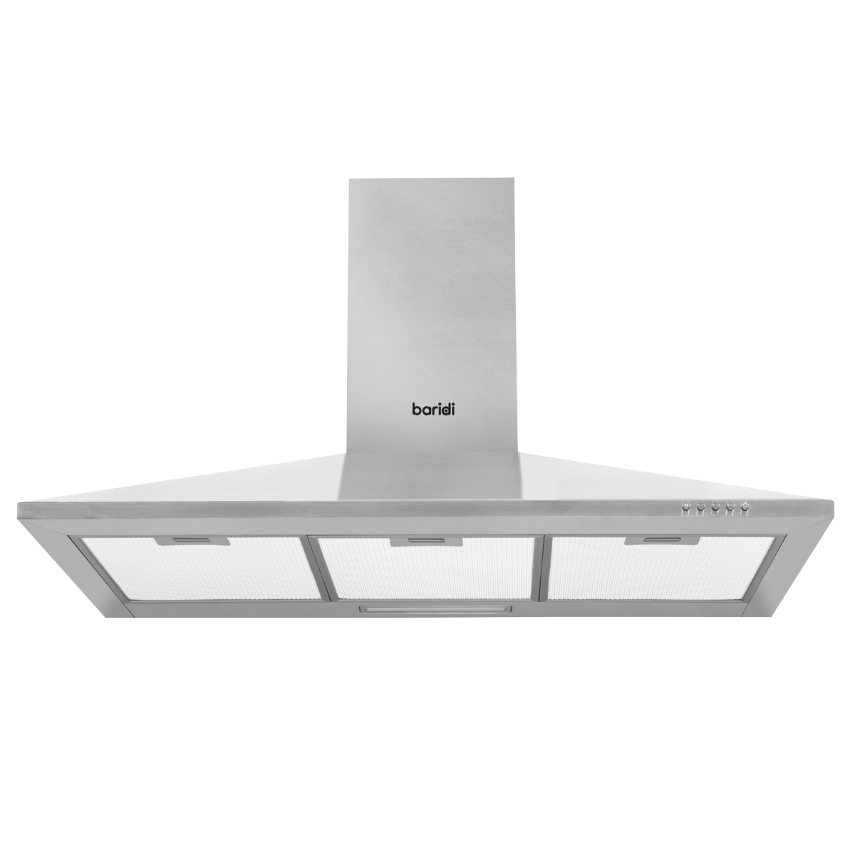 Baridi Cooker Hood with Carbon Filters 90cm - Stainless Steel