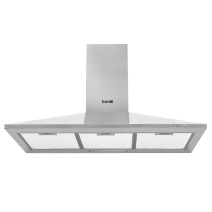 Baridi Cooker Hood with Carbon Filters 90cm - Stainless Steel