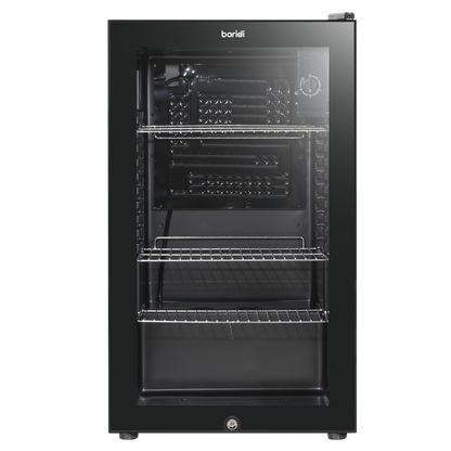 Baridi Wine, Beer & Drinks Fridge 85L Capacity - Black