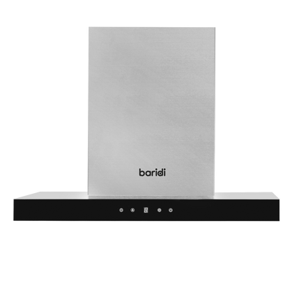 Baridi T-Shape Chimney Cooker Hood with Carbon Filters 60cm - Stainless Steel
