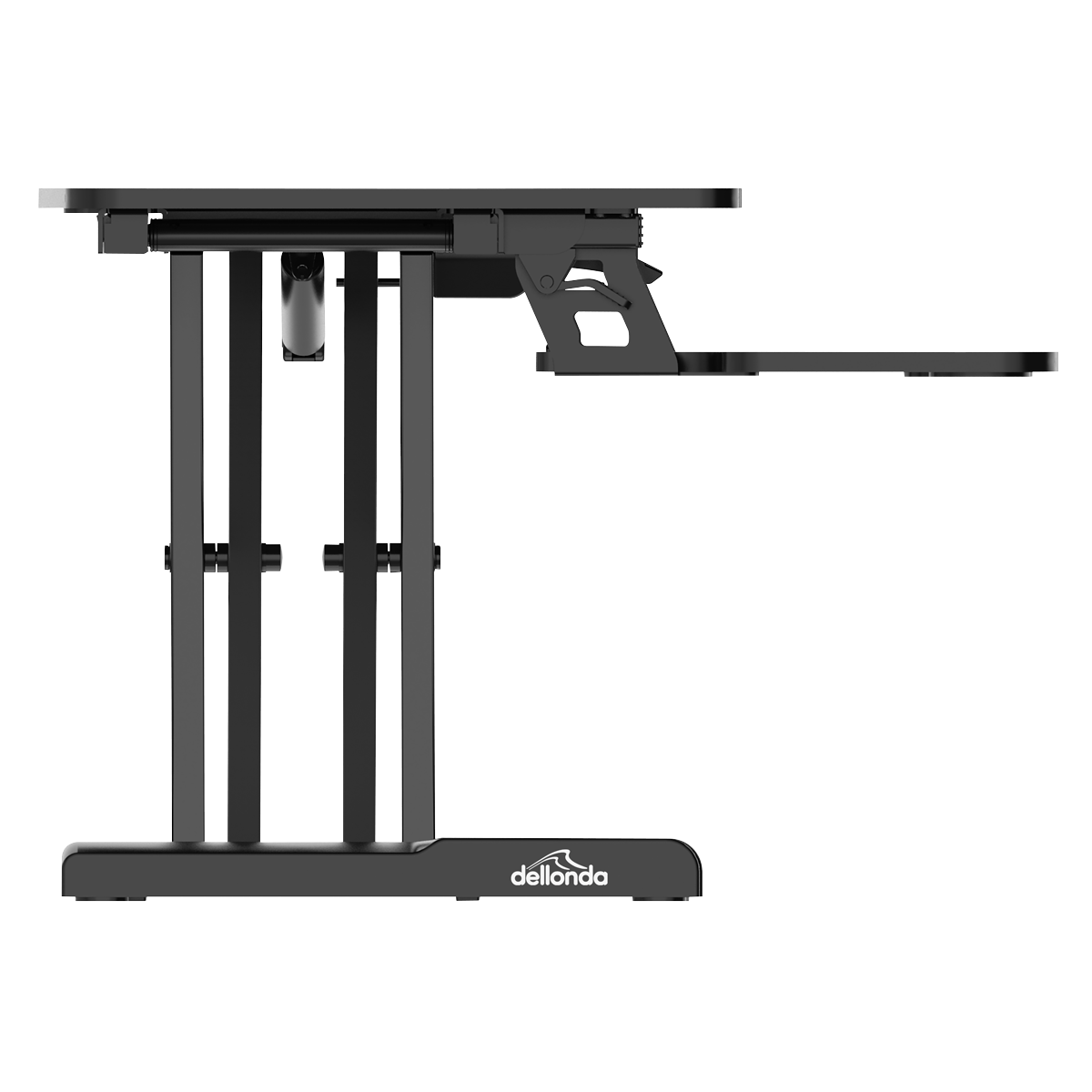 Dellonda 71cm Adjustable-Height Standing Desk Riser 15kg Capacity