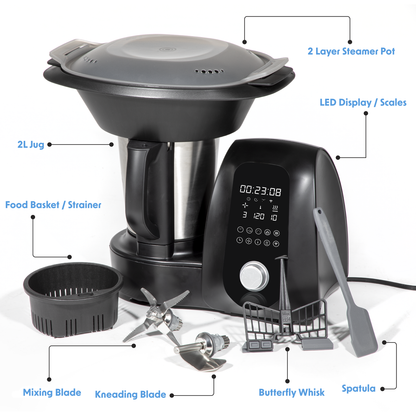Baridi All-in-One Thermo-Cooker 18 Preset Functions 2L Capacity