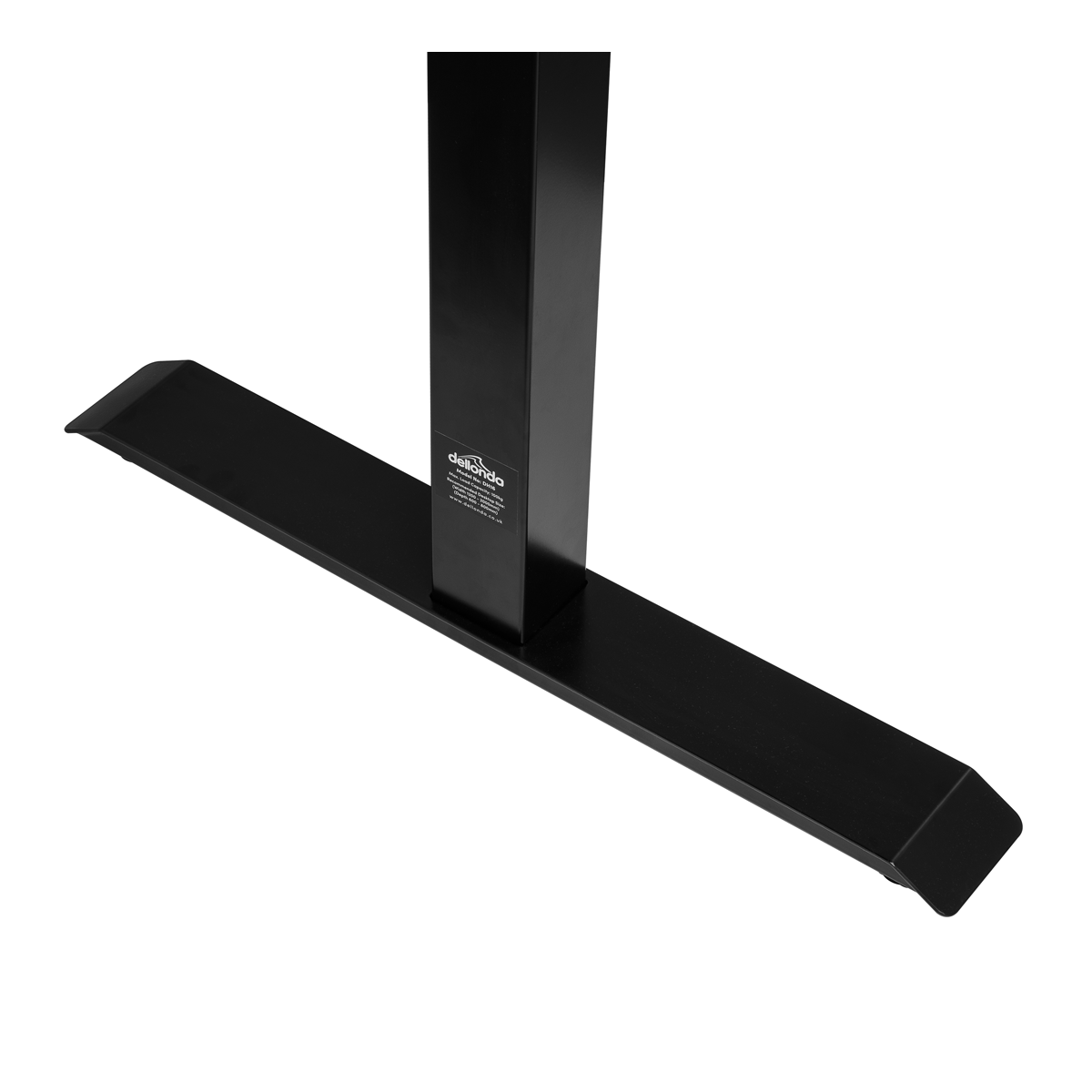 Dellonda Dual Motor Ultra-Quiet Desk Frame with Digital Controls 100kg Capacity - Black