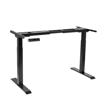 Dellonda Dual Motor Ultra-Quiet Desk Frame with Digital Controls 100kg Capacity - Black