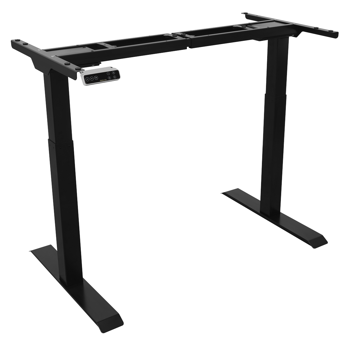 Dellonda Dual Motor Ultra-Quiet Desk Frame with Digital Controls 100kg Capacity - Black