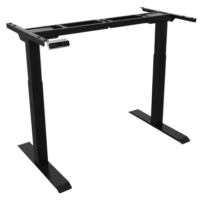 Dellonda Dual Motor Ultra-Quiet Desk Frame with Digital Controls 100kg Capacity - Black