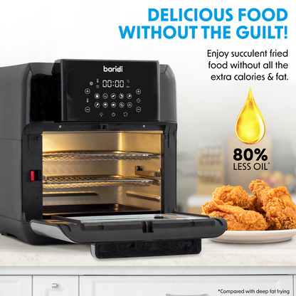 Baridi Air Fryer & Rotisserie Oven 12L Capacity