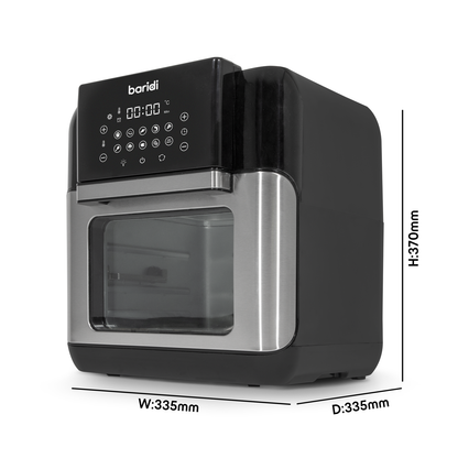 Baridi Air Fryer & Rotisserie Oven 12L Capacity