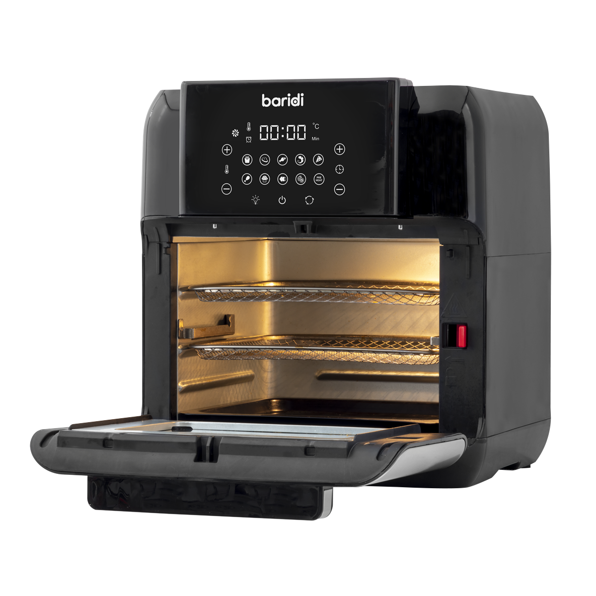 Baridi Air Fryer & Rotisserie Oven 12L Capacity