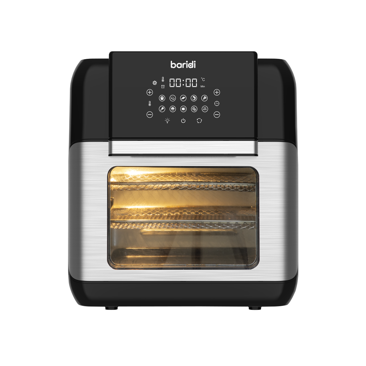 Baridi Air Fryer & Rotisserie Oven 12L Capacity