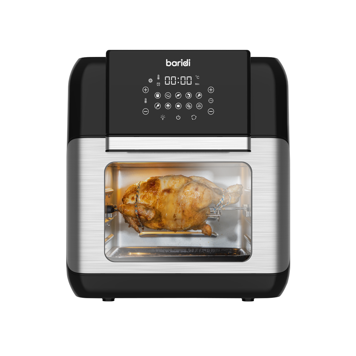 Baridi Air Fryer & Rotisserie Oven 12L Capacity
