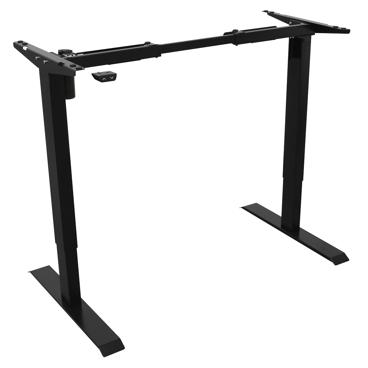 Dellonda Single Motor Ultra-Quiet Adjustable-Height Desk Frame 70kg Capacity - Black