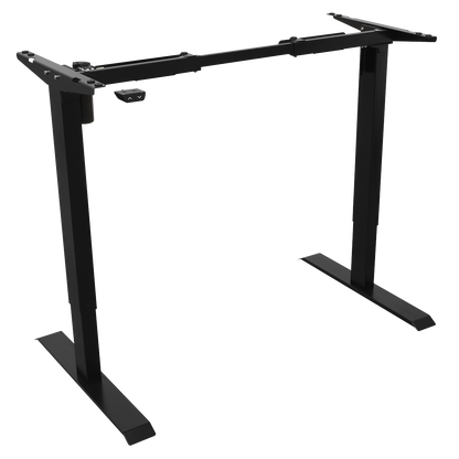 Dellonda Single Motor Ultra-Quiet Adjustable-Height Desk Frame 70kg Capacity - Black