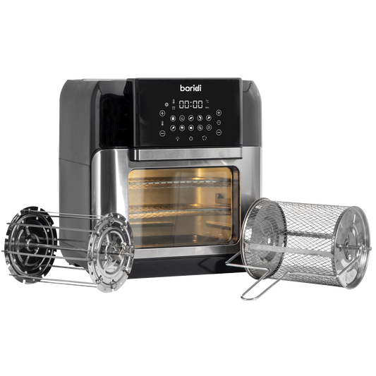 Baridi Air Fryer & Rotisserie Oven including Accessory Kit 12L Capacity