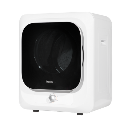 Baridi Tabletop Tumble Dryer with Analogue Controls 2.5kg Capacity - White