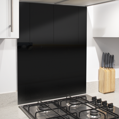 Baridi Splashback for Cooker Hoods 60 x 75cm - Black