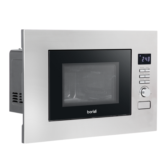 Baridi Integrated Microwave Oven 20L Capacity 900W - Stainless Steel